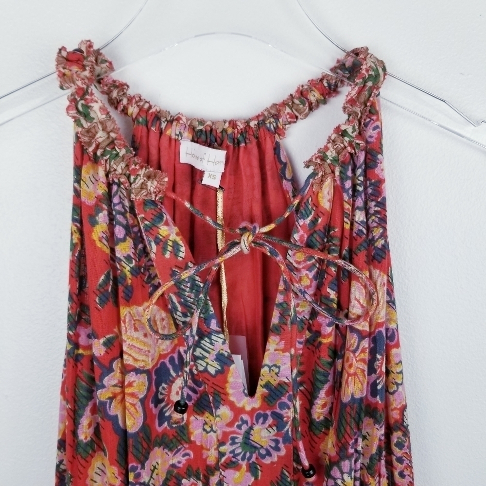 House of Harlow 1960 Floral Tiered Sleeveless Maxi Dress NWT - Picture 4 of 15